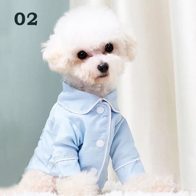 Winter Pet Dog Pajamas Dog Jumpsuit Clothes Puppy Shirt Cat Sleepwear Pet Coat Clothing for Small Dogs French Bulldog Yorkie ShopWise Round