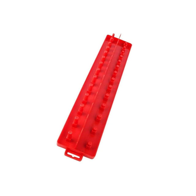 facefd Socket Organizer Holder Rack Sleeve Storage Bracket Tool Box Rail Tray Red Imperial L