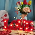 thumbnail image 2 of Love Letter Lamp English Romantic Surprise Decoration Red, 2 of 5