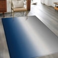 thumbnail image 6 of Area Rug 3x5ft, Dark Blue Gradient Gray Washable Rugs for Living Room Bedroom, Ombre Minimalist Style Soft Non-slip Area Rugs Rectangle Floor Carpet for Dining Room, 6 of 9