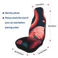 thumbnail image 4 of Yiaed Colorful Floral Flamingo Print Car Seat Covers,Universal Auto Seats Protector Fits for Car,SUV Sedan,Truck,Automotive Seat Covers & Accessories(Two packs), 4 of 7