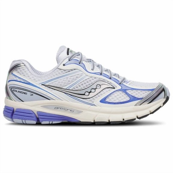 Saucony Womens Guide 7 Running Shoes - White/Blue