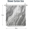 thumbnail image 3 of Grey Marble Shower Curtain Abstract Ombre Modern Fabric Bath Curtains Luxury Gray Shower Curtins Bathroom Accessories 72x72 Inches, 3 of 6