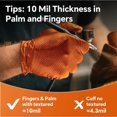 thumbnail image 3 of Guantes desechables de nitrilo UYKKE de 10 mil, resistentes, tamaño mediano, 3 of 6