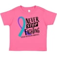 thumbnail image 3 of Inktastic Never Stop Fighting Suicide Prevention Awareness Ribbon Boys or Girls Baby T-Shirt, 3 of 5