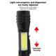 thumbnail image 4 of Linterna Para Acampar, Linterna Recargable, 4 Modos, Enfoque Telescópico Profesional, Alto Brillo, Larga Duración Con Luz Lateral COB Para Exteriores, 4 of 7