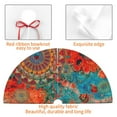 thumbnail image 6 of Kll 48" Christmas Tree Skirt Mandala Colorful 1 Xmas Tree Skirts Mat For New Year Xmas Holiday Party Indoor Outdoor Home Decoration, 6 of 9
