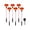 Red, variant on Valentines Day Solar Lights, Lip Shaped Outdoor Decorations with Led, Waterproof Garden Lights for Pathway Patio Yard, Holiday Theme Illuminated Decor