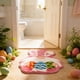 thumbnail image 1 of Spring Decoración del hogarations Easter Bunny Easter Egg Shaped Imitation Floor Mat Bathroom Mat Decoración del hogar, 1 of 6