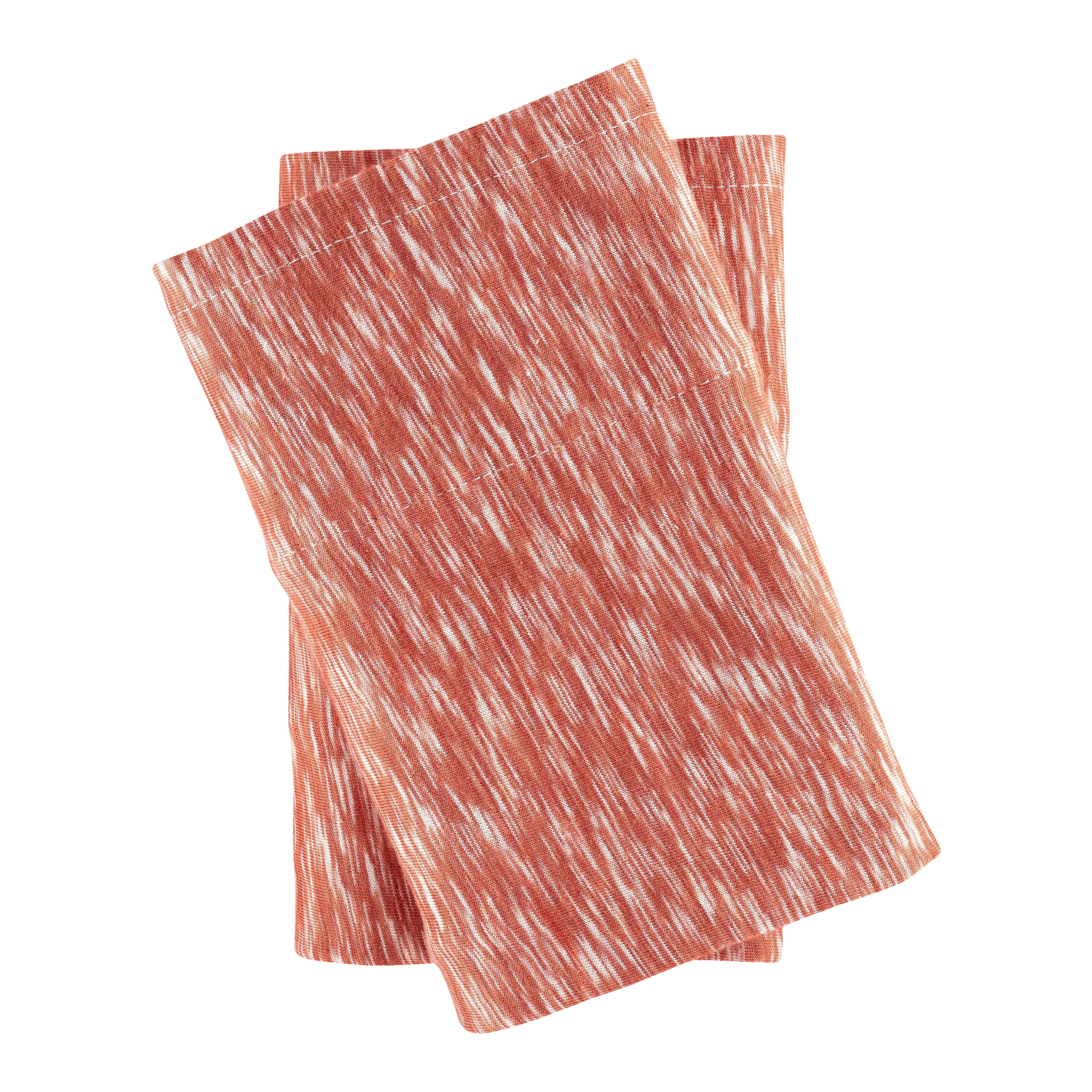 Mainstays 100% Cotton Extra Soft Jersey Pillowcase Set, King, Red Canyon Crackle, 2 Pieces