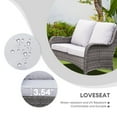 thumbnail image 4 of Ovios 5 Pieces Outdoor Furniture Wicker Patio Sectional Sofa with Side Table, 4 of 6