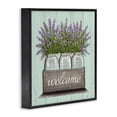 thumbnail image 2 of Stupell Industries Purple Lavender Florals in Jars Botanical & Floral Painting Black Framed Art Print Wall Art, 24 x 24, 2 of 9