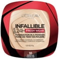 thumbnail image 3 of (2 pack) L'Oreal Paris Infallible Fresh Wear 24 Hr Powder Foundation Makeup, 010 Porcelain, 1 fl oz, 3 of 7