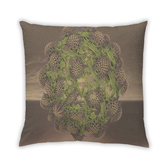 Ahgly Company Outdoor Square Contemporary Throw Pillow, 18 inch by 18 inch