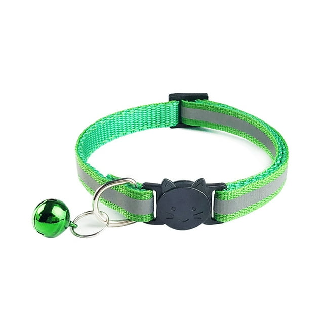 Visland 5 Pcs Réfléchissant Chiot Chat Réglable Collier Boucle Boucle Cou Sangle Animal de Compagnie Approvisionnement