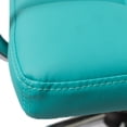 thumbnail image 3 of Silla de oficina Euroluce Contemporary Design Silla de escritorio con ruedas y reposabrazos giratoria altura ajustable Azul, 3 of 4
