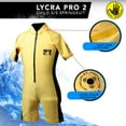 thumbnail image 4 of Body Glove Childs Shorty Wetsuit, 8oz Lycra Spring Short Sleeves Wet Suits Front Zip Black/Yellow - M, 4 of 5