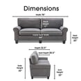 thumbnail image 3 of Serta Copenhagen 78" Sofa in Gray, 3 of 5