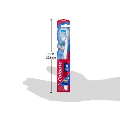 Colgate 360 Total Advanced Full Head Toothbrush, Medium