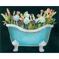 thumbnail image 2 of Popp, Grace 32x26 White Modern Wood Framed Museum Art Print Titled - 2-Up Bathtub Garden II, 2 of 4