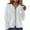 White, variant on IROINNID Open Front Jacket for Women Casual Winter Knitted Long Sleeve Solid Zipper Sweater Soft Basic Jacket,Dark Blue