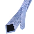 thumbnail image 2 of Men's Jacquard Woven Tie, Floral Paisley Pattern Wedding Necktie, Classic 3.15" Width, 2 of 4
