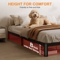 thumbnail image 6 of Bedofmine 10" Full Size Bed Frame with Storage, No Box Spring, Heavy Duty, Rounded Corners, Easy Assembly, Black, 6 of 9