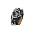thumbnail image 4 of Watch with Gun Design Antique Silver Color Wide Band Police Pistol Glow in Dark Hands Watch-355-B, 4 of 5