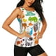 thumbnail image 2 of Fotbe Animals Blusas Sin Mangas para Mujer – Estilo Casual, Corte Suelto, Slim-Fit, Cuello Redondo Deportivo, Tops de Verano para Gimnasio y Yoga-Medium, 2 of 7