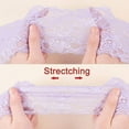 thumbnail image 4 of MesaSe 10Yard Elastic Lace Trim Lace Ribbon For Sewing Decoration Coconut Brown 80mm, 4 of 7