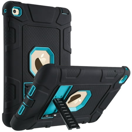 Ipad Mini Case Silicone iPad Mini 4 Case, ULAK Shock Absorbing Heavy Duty Silicone Hard Case With Kickstand Rugged Anti-slip Protective Cover For Apple iPad Mini 4 7.9 inch ()
