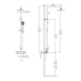 thumbnail image 2 of ALFI brand AB2862-PC Polished Chrome Square Style Thermostatic Exposed Shower Set, 2 of 9