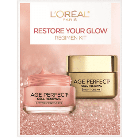 ($43.98 Value) L'Oreal Paris Skincare Age Perfect Regimen Kit, 3 Piece