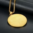 thumbnail image 3 of K-KED Mens Egyptian Rap Hip Hop Pyramid Eye of Providence Pendant Necklace-Silver, 3 of 6