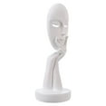 thumbnail image 3 of CreativeArrowy Human Face Statue Home Accessories Cabinet Crafts Unique Durable Nordic Abstract Thinker Thinking Lady Mask Figurine, 3 of 19