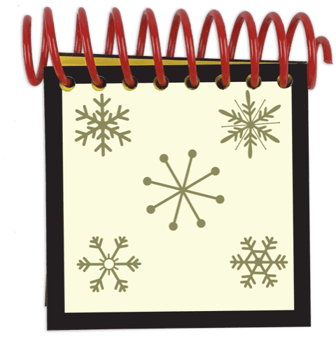 Handcrafted HOLIDAY Handy Dandy Notebook