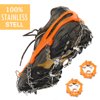 WEANAS 8 Teeth Anti-slip Ice Cleat Shoe Boot Tread Grips Traction Crampon Chain Spike