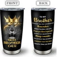 thumbnail image 2 of Best Gifts for Brother, Christmas/Birthday Gifts for Brother Adult Tumblers 20oz, Big Brother Gifts from Sister Coffee Mug, Brother Gift Cup, Funny Brother Gifts, Gifts for Older/Little Brother, 2 of 6