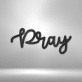 thumbnail image 5 of Scripture Walls Pray Script Steel Sign Laser Cut Powder Coated Home & Office Metal Wall Decor Multiple Sizes & Colors, 5 of 5
