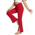 thumbnail image 1 of Pantalones largos para niños, pantalones largos, pantalones acampanados para niños, pantalones de punto acanalado para niñas, pantalones elegantes y cómodos con varios colores, pantalones de poliéster, 1 of 5