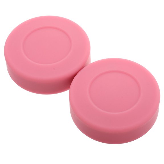 Masteelf  2 Pcs Table Hockey Game Plastic Pucks for Kids Toddler Pink