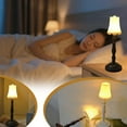 thumbnail image 6 of Vintage Bedside Lamp, LED Night Light with Battery, Retro Small Desk Light, Portable Cordless Table Lamp for Bedroom, Nightstand, Couple Dinner, Cafe Decor, Aesthetic Dorm Room Lights, 6 of 6