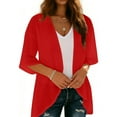 thumbnail image 3 of yillto Womens Summer Cardigan Cover ups 3/4 Sleeve Boho Beach Oversized Open Front Outwear Coverups, 3 of 7