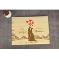 thumbnail image 4 of Darling Souvenir Personalized Engraved Laser Cut Wedding Guest Book Wooden Cover Sign-in Book Registry Guestbook Scrapbook-UC, 4 of 7