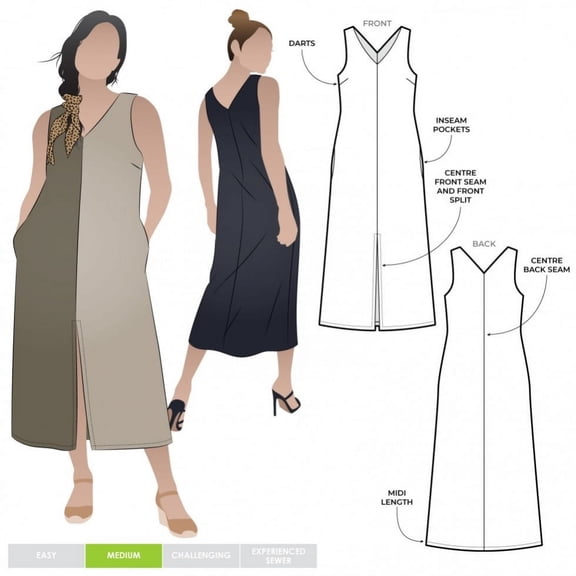 Style Arc Sewing Pattern Esther Dress Women