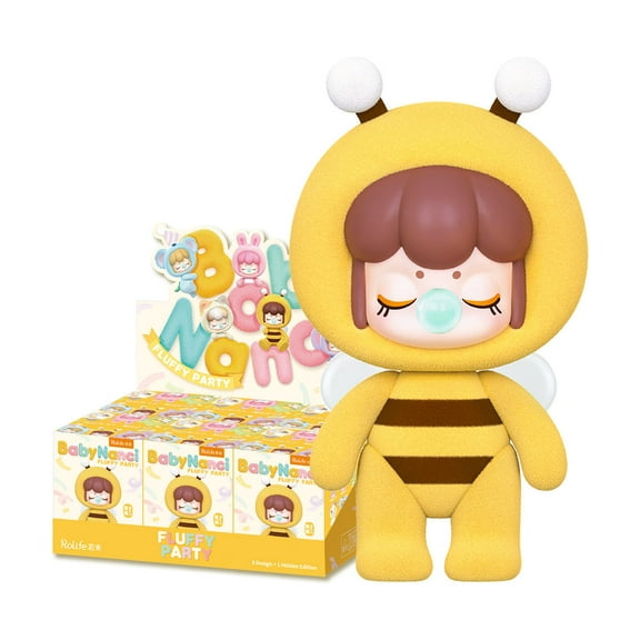 Rolife BabyNanci Fluffy Party 6Pcs Surprise Figure Dolls Blind Box Handmade Decoration Surprise Box Children's Christmas Gifts