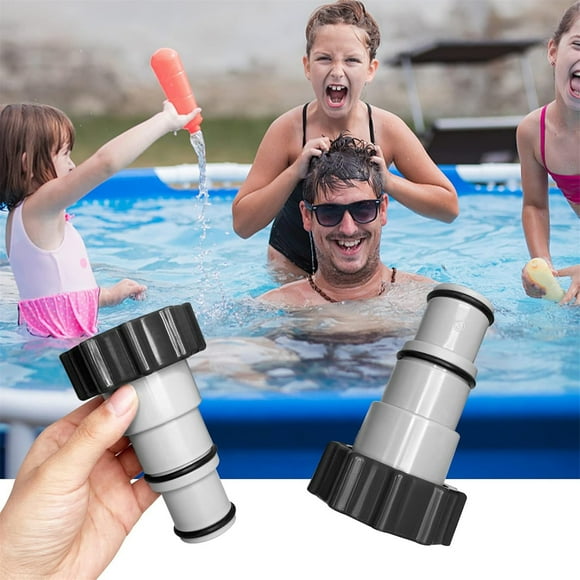 Meiiso Connecteur Interchangeable de Pompe Filetée 1,5 à 1,25 Po, Joint de Valve d'Eau de Remplacement, Adaptateur de Boyau de Piscine, Adaptateur de Boyau avec Filetage Intérieur pour Boyau de Piscine Ainsi Que