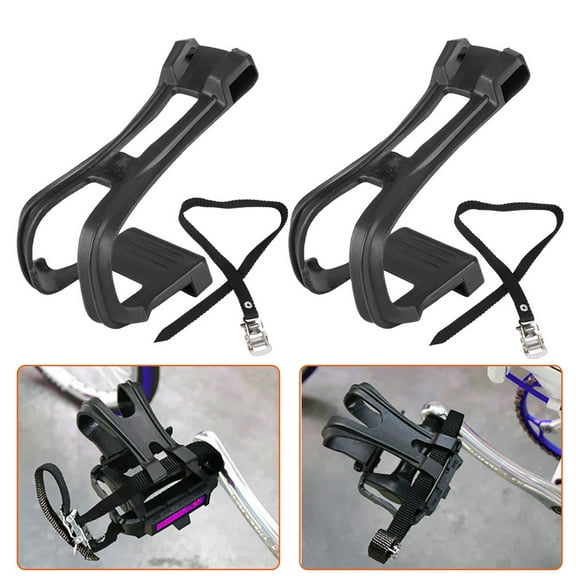 1 Set Cycling Bicycle Bike Toe Clip Toe Pedal Clips & Straps for Fixie Road Bike Non Slip