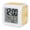 Mustard, Ochre, Amber, Golden, variant on Lavender Purple Digital Alarm Clock for Bedrooms,Smart LED Alarm Clock with 7 Color Changing Night Light,Vintage Solid Color Modern Minimalist Silent Wake Up Clocks for Sleep Study Cooking 3.2"x3.2"