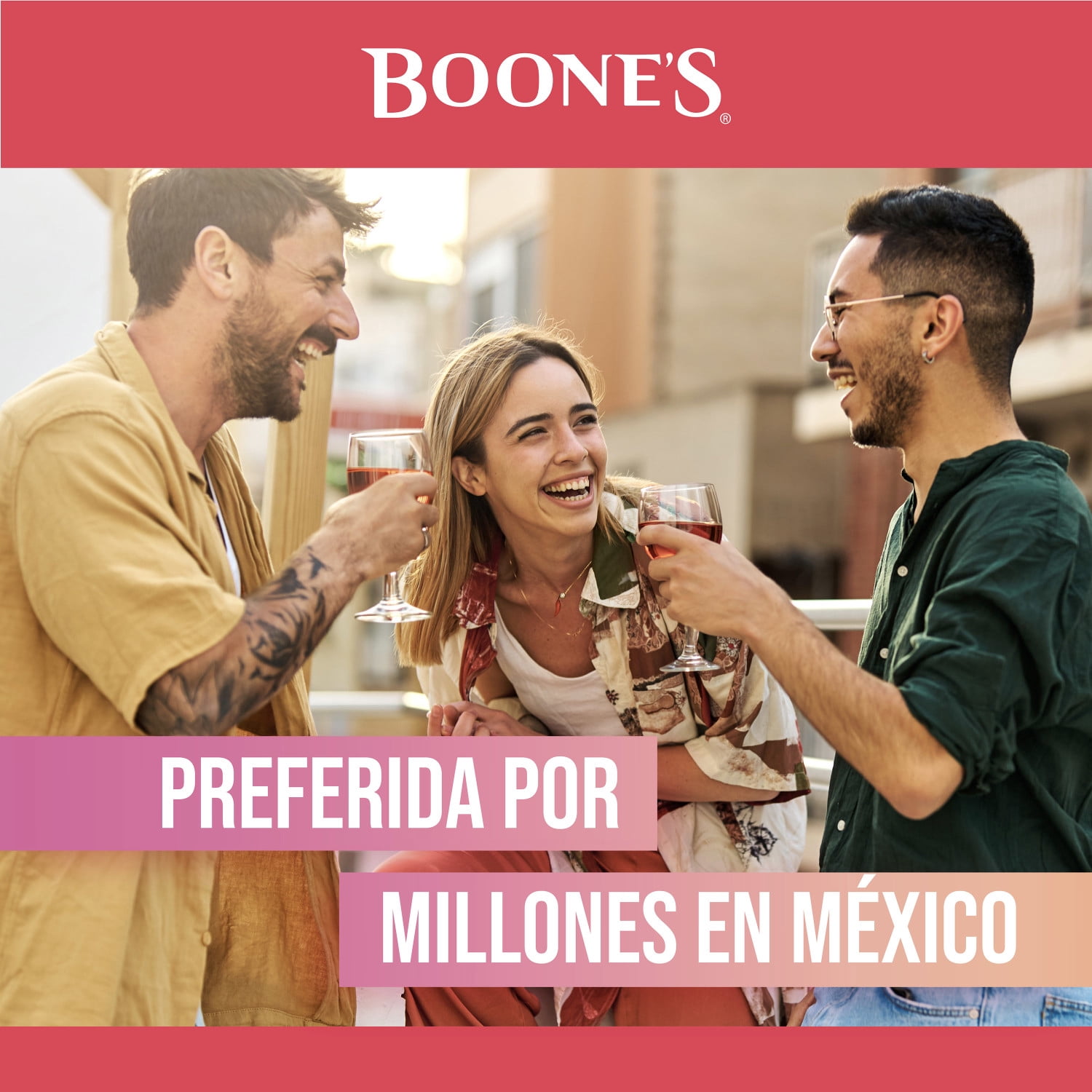 Boones Pink Lemonade Wine 750ml, 4% ABV